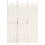 VidaXL vidaXL Solid Mango Wood Hand carved 3-Panel Room Divider White 120cm Screen 6