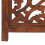VidaXL vidaXL Solid Mango Wood Hand Carved 3-Panel Room Divider Brown Privacy Screens 5