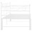VidaXL vidaXL Pull-out Sofa Bed Frame White Metal Sleepover Occasional Guest Resting 8