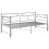 VidaXL vidaXL Pull-out Sofa Bed Frame Grey Metal Sleepover Occasional Guest Resting 6