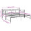VidaXL vidaXL Pull-out Sofa Bed Frame Black Metal Sleepover Occasional Guest Resting 11