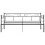 VidaXL vidaXL Pull-out Sofa Bed Frame Black Metal Sleepover Occasional Guest Resting 7