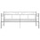 VidaXL vidaXL Pull-out Sofa Bed Frame Grey Metal Sleepover Occasional Guest Resting 7
