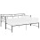 VidaXL vidaXL Pull-out Sofa Bed Frame Black Metal Sleepover Occasional Guest Resting 3