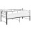 VidaXL vidaXL Pull-out Sofa Bed Frame Black Metal Sleepover Occasional Guest Resting 2