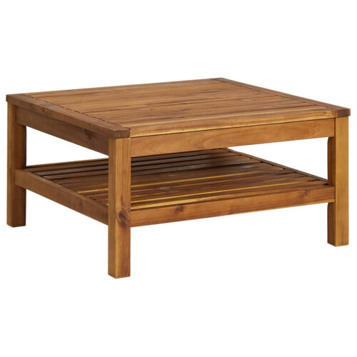 VidaXL vidaXLSolid Acacia Wood Coffee Table Home End Couch Accent Sofa Side Table 1
