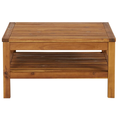 VidaXL vidaXLSolid Acacia Wood Coffee Table Home End Couch Accent Sofa Side Table 2