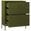 VidaXL vidaXL Kommode Olivgrün 80x35x101,5 cm Stahl 6