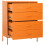 VidaXL vidaXL Kommode Orange 80x35x101,5 cm Stahl 7