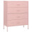 VidaXL vidaXL Kommode Rosa 80x35x101,5 cm Stahl 2