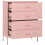 VidaXL vidaXL Kommode Rosa 80x35x101,5 cm Stahl 6