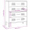 VidaXL vidaXL Kommode Anthrazit 80x35x101,5 cm Stahl 4