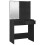 VidaXL vidaXL Dressing Table Makeup Desk with LED Vanity Table Makeup Table Black 6