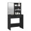 VidaXL vidaXL Dressing Table Makeup Desk with LED Vanity Table Makeup Table Black 4