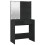 VidaXL vidaXL Dressing Table Makeup Desk with LED Vanity Table Makeup Table Black 5