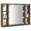 VidaXL vidaXL Spiegelschrank mit LED Braun Eichen-Optik 76x15x55 cm 4