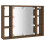 VidaXL vidaXL Spiegelschrank mit LED Braun Eichen-Optik 76x15x55 cm 3