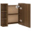 VidaXL vidaXL Spiegelschrank mit LED Braun Eichen-Optik 70x16,5x60 cm 11