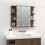 VidaXL vidaXL Spiegelschrank mit LED Braun Eichen-Optik 70x16,5x60 cm 3