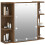 VidaXL vidaXL Spiegelschrank mit LED Braun Eichen-Optik 70x16,5x60 cm 6