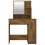 VidaXL (Smoked oak) vidaXL Dressing Table with LED Vanity Table Makeup Vanity Desk Cosmetic Table 5