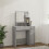 VidaXL (Grey sonoma) vidaXL Dressing Table with LED Vanity Table Makeup Vanity Desk Cosmetic Table 4
