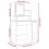 VidaXL (Smoked oak) vidaXL Dressing Table with LED Vanity Table Makeup Vanity Desk Cosmetic Table 4