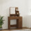 VidaXL (Brown oak) vidaXL Dressing Table with LED Vanity Table Makeup Vanity Desk Cosmetic Table 4