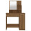 VidaXL (Brown oak) vidaXL Dressing Table with LED Vanity Table Makeup Vanity Desk Cosmetic Table 5