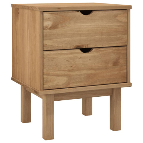 VidaXL (Brown) vidaXL Bedside Cabinet Bed Table Telephone Stand Nightstand Solid Wood Pine 1