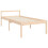 VidaXL (brown, 90 x 190 cm) vidaXL Bed Frame Bedroom Platform Bed Frame Bedstead with Headboard Solid Wood 9
