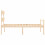 VidaXL (brown, 90 x 190 cm) vidaXL Bed Frame Bedroom Platform Bed Frame Bedstead with Headboard Solid Wood 7