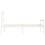 VidaXL (white, 90 x 190 cm) vidaXL Bed Frame Bedroom Platform Bed Frame Bedstead with Headboard Solid Wood 7