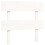 VidaXL (white, 90 x 190 cm) vidaXL Bed Frame Bedroom Platform Bed Frame Bedstead with Headboard Solid Wood 8