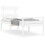 VidaXL (white, 90 x 190 cm) vidaXL Bed Frame Bedroom Platform Bed Frame Bedstead with Headboard Solid Wood 2
