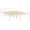 VidaXL (white, 200 x 200 cm) vidaXL Bed Frame Bedroom Platform Bed Frame Bedstead with Headboard Solid Wood 9