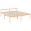 VidaXL (brown, 200 x 200 cm) vidaXL Bed Frame Bedroom Platform Bed Frame Bedstead with Headboard Solid Wood 9