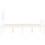 VidaXL (white, 135 x 190 cm) vidaXL Bed Frame with Headboard Home Bedstead Bed Base 160x200 cm Solid Wood 7