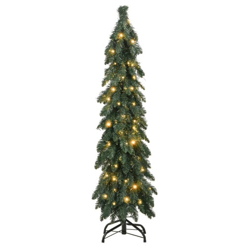VidaXL (green, 120 cm) vidaXL Artificial Pre-lit Christmas Tree with LEDs Artificial Tree Decoration 2