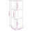 VidaXL vidaXL Eckregal Räuchereiche 33x33x100 cm Holzwerkstoff 4