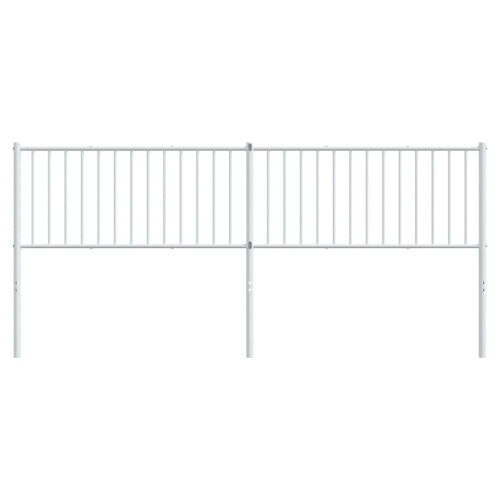 VidaXL vidaXL Ersatz-Kopfteil Metall Weiß 200 cm 2