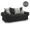 (Black, 3 Seater) Milan Scatter Back Corner Range 1