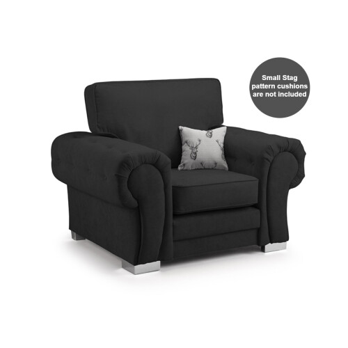 (Black, Armchair) Milan Scatter Back Corner Range