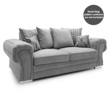(Grey, 3 Seater) Milan Scatter Back Corner Range