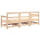 VidaXL (natural pine, 2x corner + middle) vidaXL Garden Middle Sofas Outdoor Sofa Sectional Sofa 2 pcs Solid Wood Pine 3