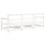 VidaXL (white pine, 2x corner + middle) vidaXL Garden Middle Sofas Outdoor Sofa Sectional Sofa 2 pcs Solid Wood Pine 3