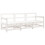VidaXL (white pine, 2x corner + middle) vidaXL Garden Middle Sofas Outdoor Sofa Sectional Sofa 2 pcs Solid Wood Pine 2