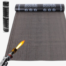 (Underlay Black 8m) Premium Torch-On Heavy Duty Roofing Felt Mineral Capsheet & Sanded Underlay