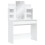 VidaXL (white) vidaXL Dressing Table Makeup Vanity Desk Cosmetic Table with LED Lights Black 3