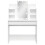 VidaXL (white) vidaXL Dressing Table Makeup Vanity Desk Cosmetic Table with LED Lights Black 5